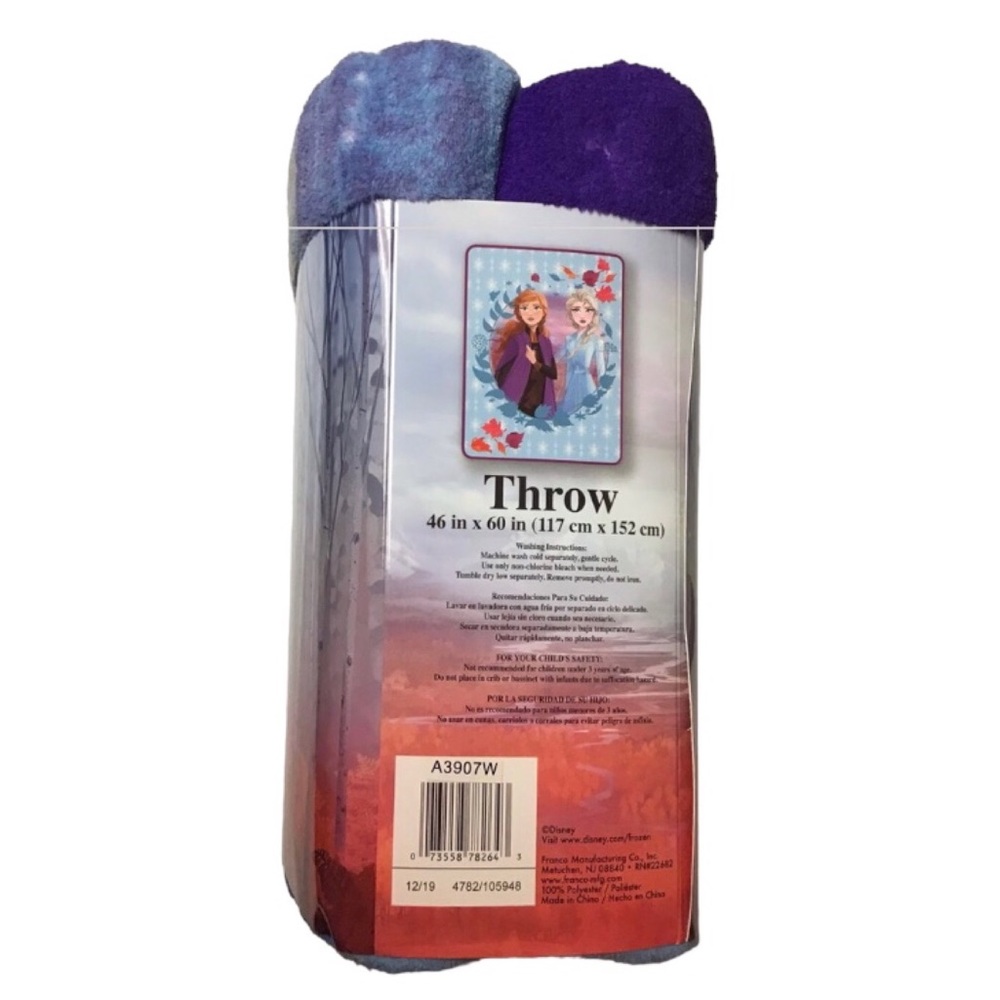 Disney’s Frozen 2 “Elsa & Anna” Throw Blanket - Picture 4 of 4